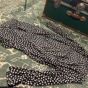 Slinky Brand black and white polka dot cardigan